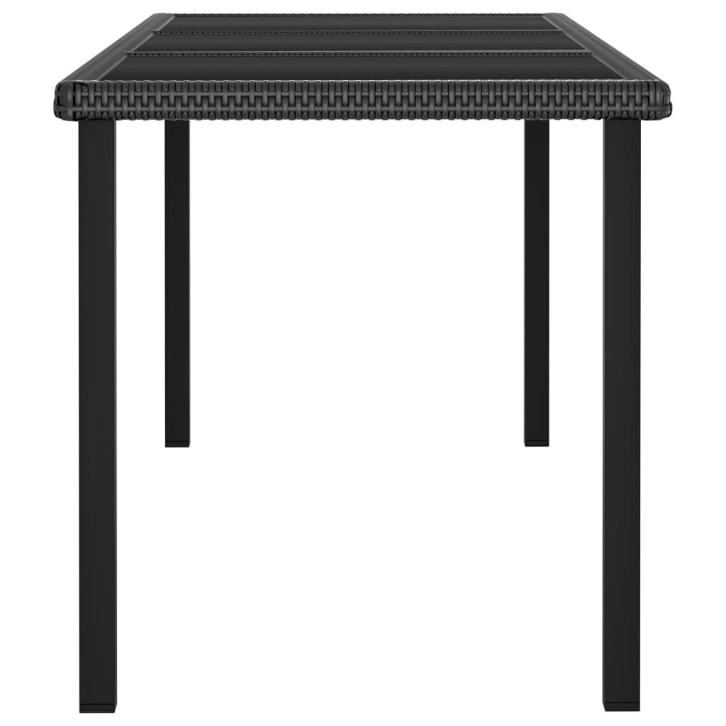Garten Esstisch Poly Rattan Gartentisch Balkontisch Couchtisch Glas Tischplatte - Bild 27 von 29