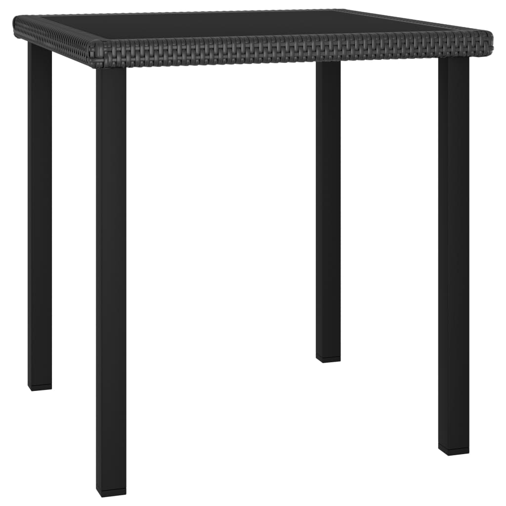 Garten Esstisch Poly Rattan Gartentisch Balkontisch Couchtisch Glas Tischplatte - Bild 21 von 29