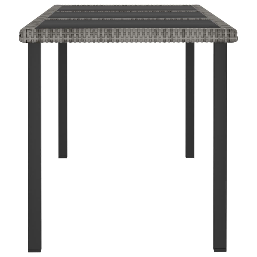 Garten Esstisch Poly Rattan Gartentisch Balkontisch Couchtisch Glas Tischplatte - Bild 18 von 29