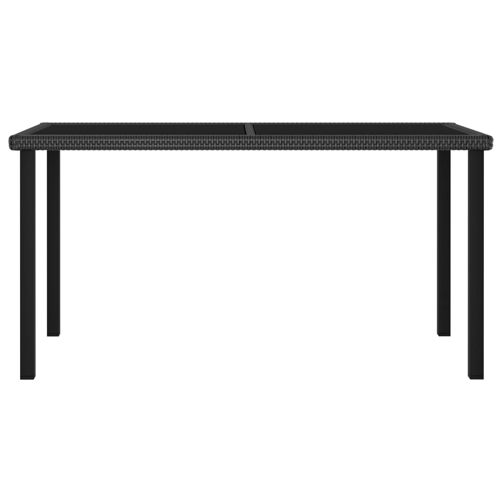 Garten Esstisch Poly Rattan Gartentisch Balkontisch Couchtisch Glas Tischplatte - Bild 12 von 29