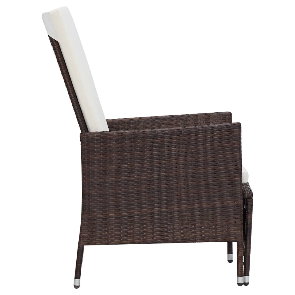 2-tlg. Garten Lounge mit Couchtisch Poly Rattan Liegestuhl Gartenliege Set DE - Bild 6 von 34
