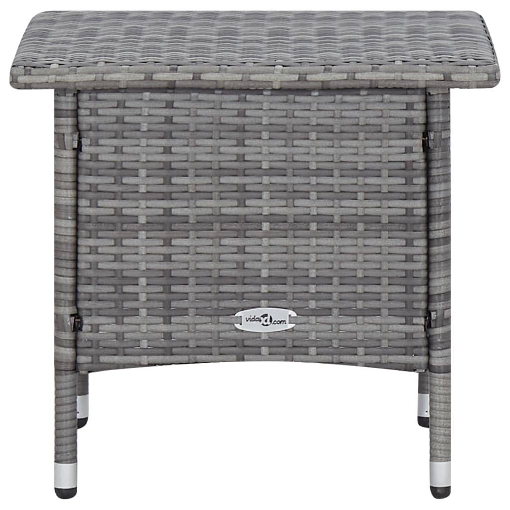 2-tlg. Garten Lounge mit Couchtisch Poly Rattan Liegestuhl Gartenliege Set DE - Bild 22 von 34