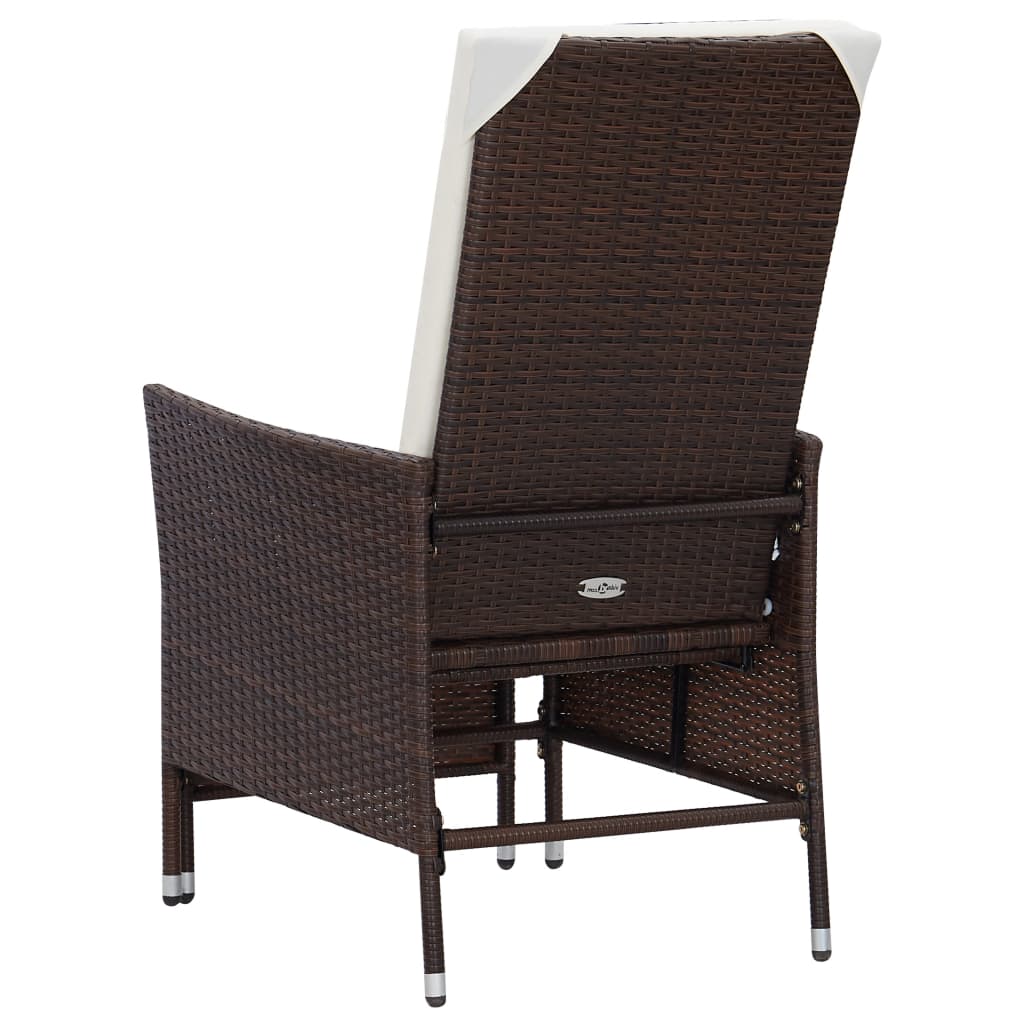 2-tlg. Garten Lounge mit Couchtisch Poly Rattan Liegestuhl Gartenliege Set DE - Bild 8 von 34