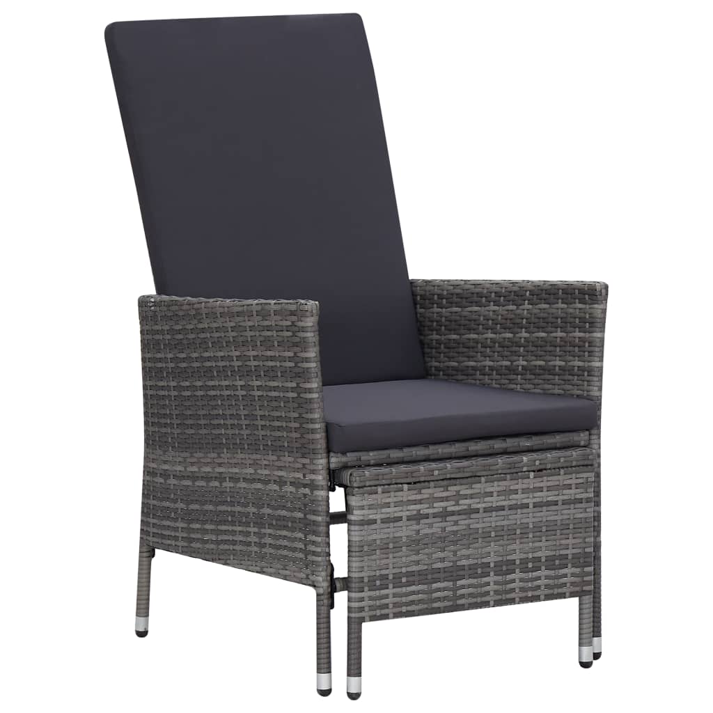 2-tlg. Garten Lounge mit Couchtisch Poly Rattan Liegestuhl Gartenliege Set DE - Bild 14 von 34