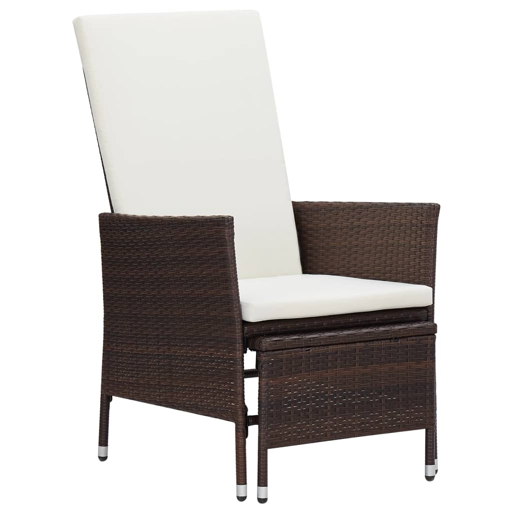 2-tlg. Garten Lounge mit Couchtisch Poly Rattan Liegestuhl Gartenliege Set DE - Bild 3 von 34