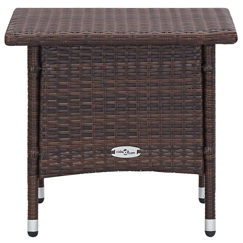 2-tlg. Garten Lounge mit Couchtisch Poly Rattan Liegestuhl Gartenliege Set DE - Bild 11 von 34