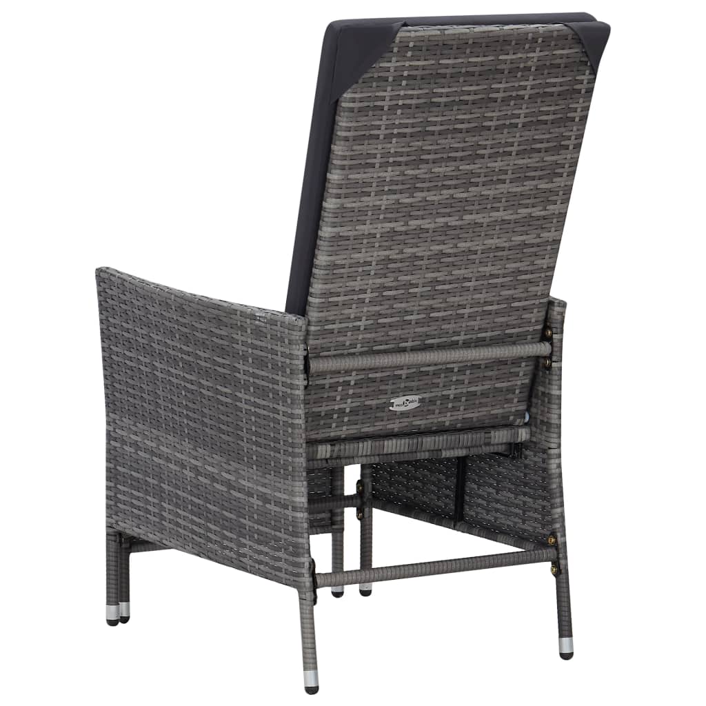 2-tlg. Garten Lounge mit Couchtisch Poly Rattan Liegestuhl Gartenliege Set DE - Bild 19 von 34
