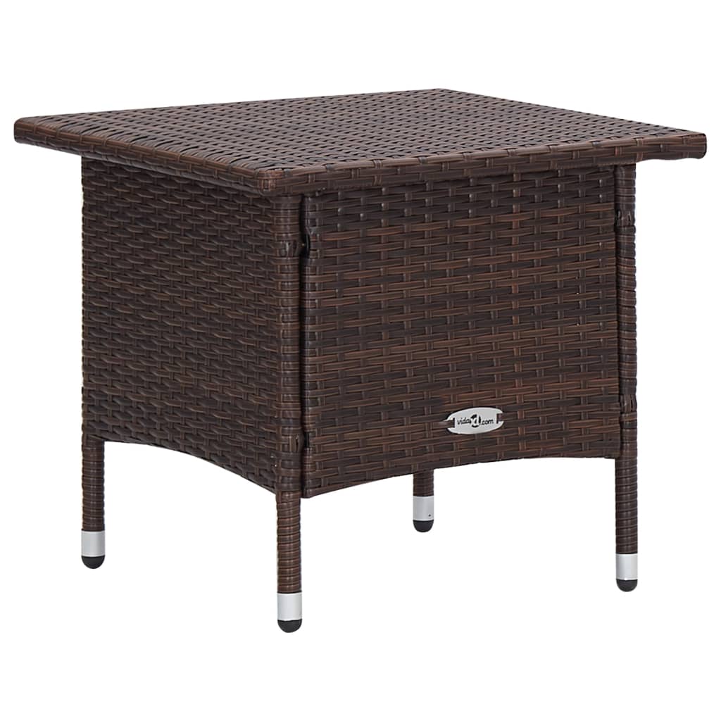 2-tlg. Garten Lounge mit Couchtisch Poly Rattan Liegestuhl Gartenliege Set DE - Bild 10 von 34