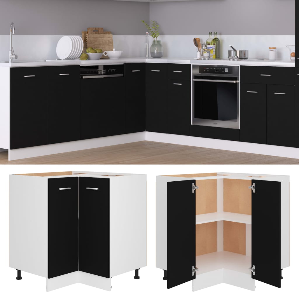 Schwarz Küchenschrank Küchenzeile Einbauküche Unterschrank Hängeschrank Module - Bild 151 von 295