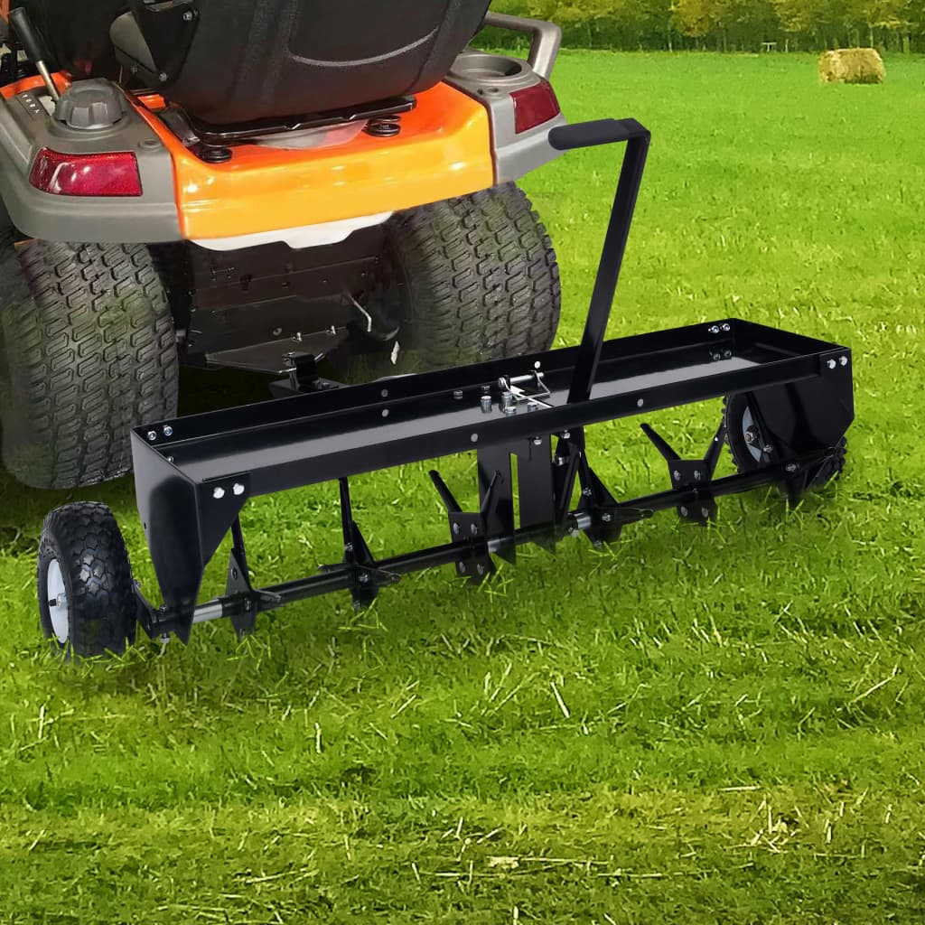 Rasenstriegel Rasenkamm Entmooser Vertikutierer Anbau für Traktor ATV 100-120CM - Bild 22 von 35