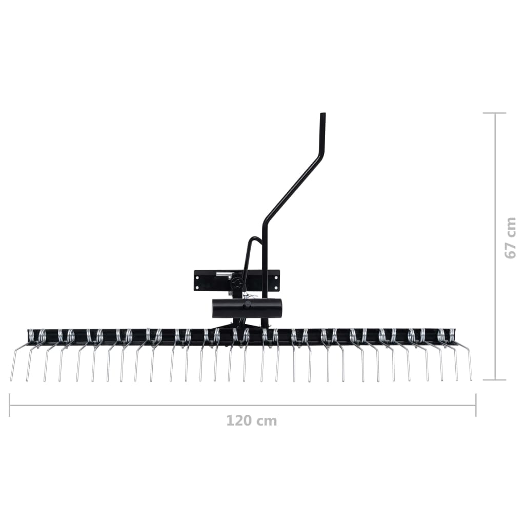 Rasenstriegel Rasenkamm Entmooser Vertikutierer Anbau für Traktor ATV 100-120CM - Bild 9 von 35