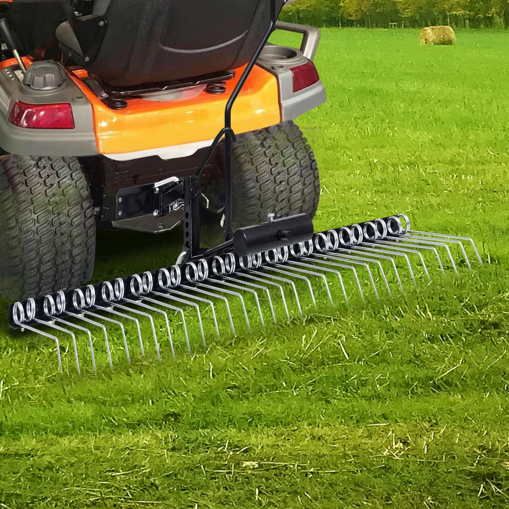 Rasenstriegel Rasenkamm Entmooser Vertikutierer Anbau für Traktor ATV 100-120CM - Bild 2 von 35