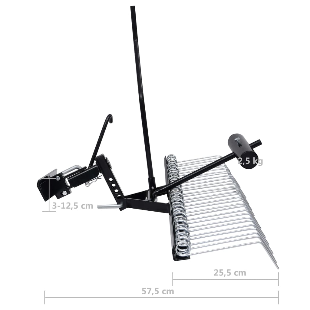 Rasenstriegel Rasenkamm Entmooser Vertikutierer Anbau für Traktor ATV 100-120CM - Bild 10 von 35
