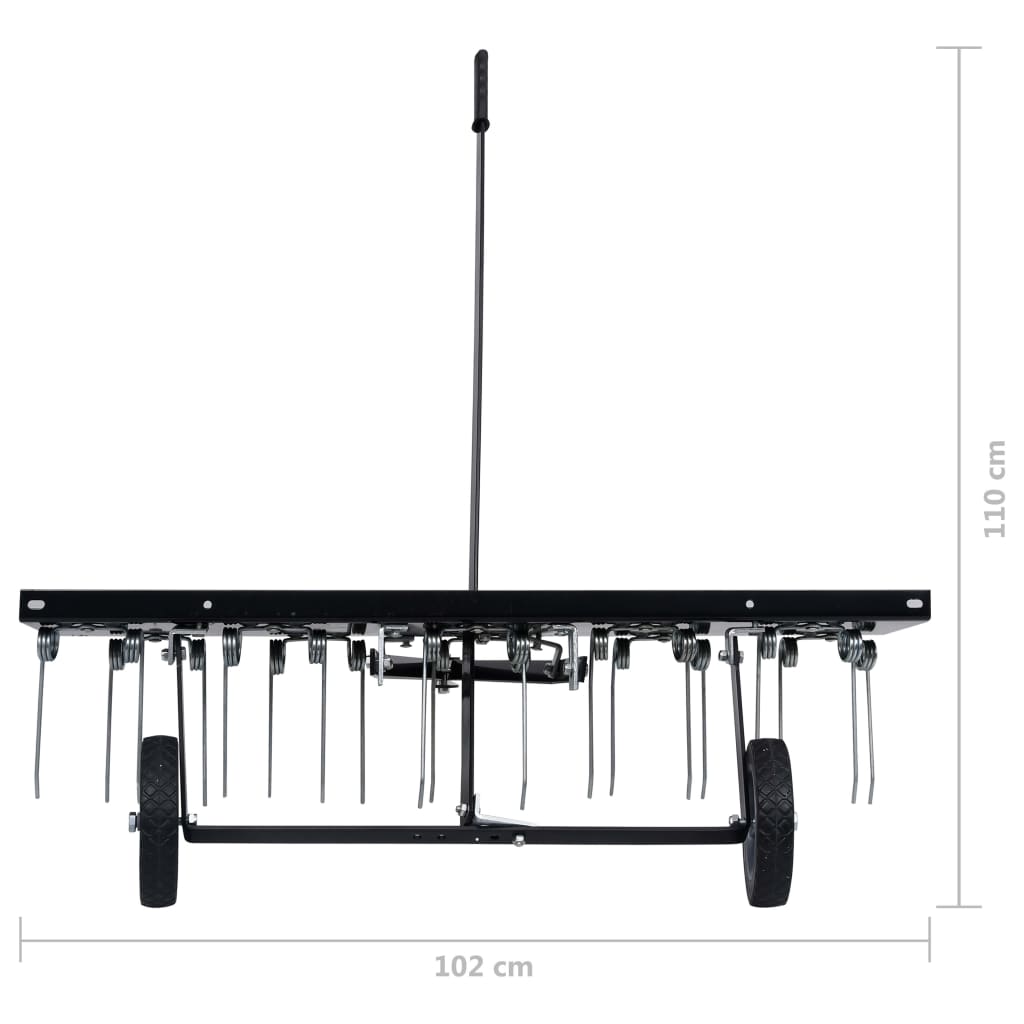 Rasenstriegel Rasenkamm Entmooser Vertikutierer Anbau für Traktor ATV 100-120CM - Bild 20 von 35
