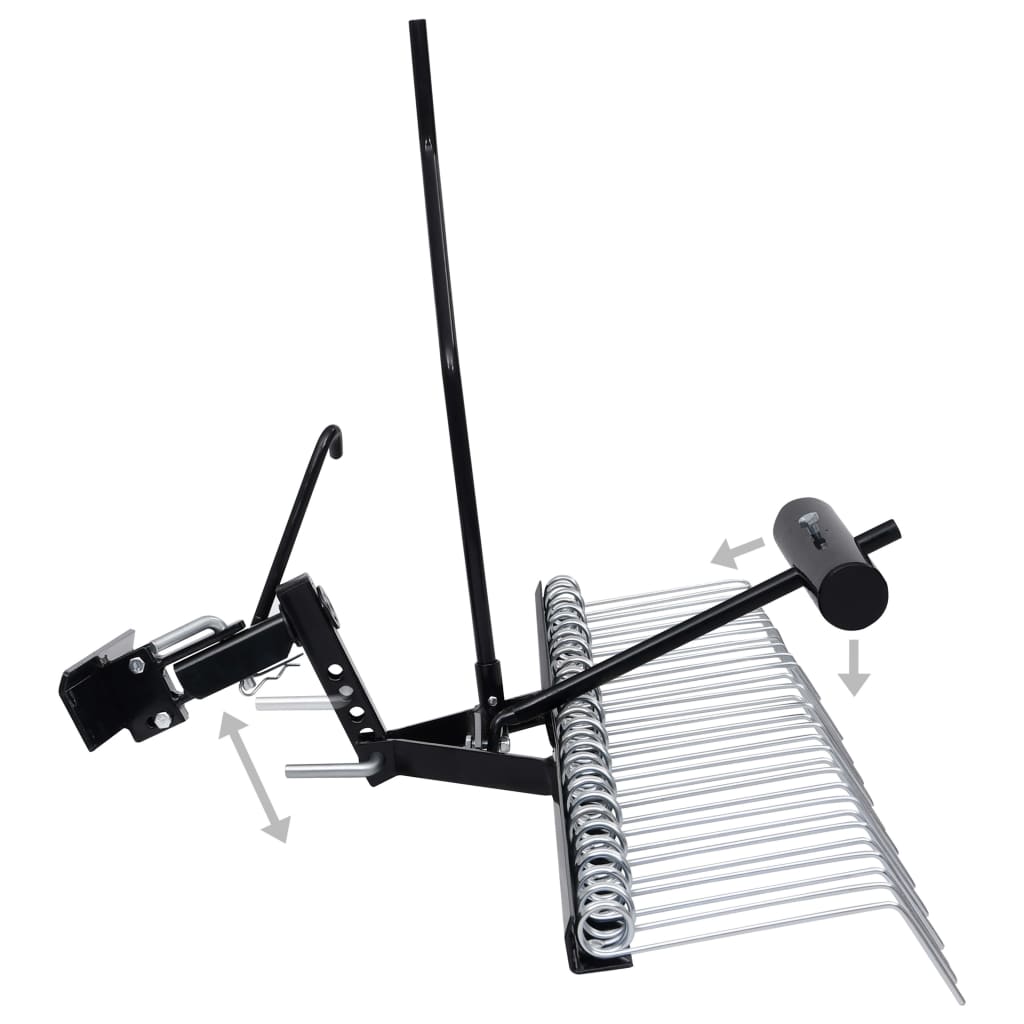 Rasenstriegel Rasenkamm Entmooser Vertikutierer Anbau für Traktor ATV 100-120CM - Bild 5 von 35