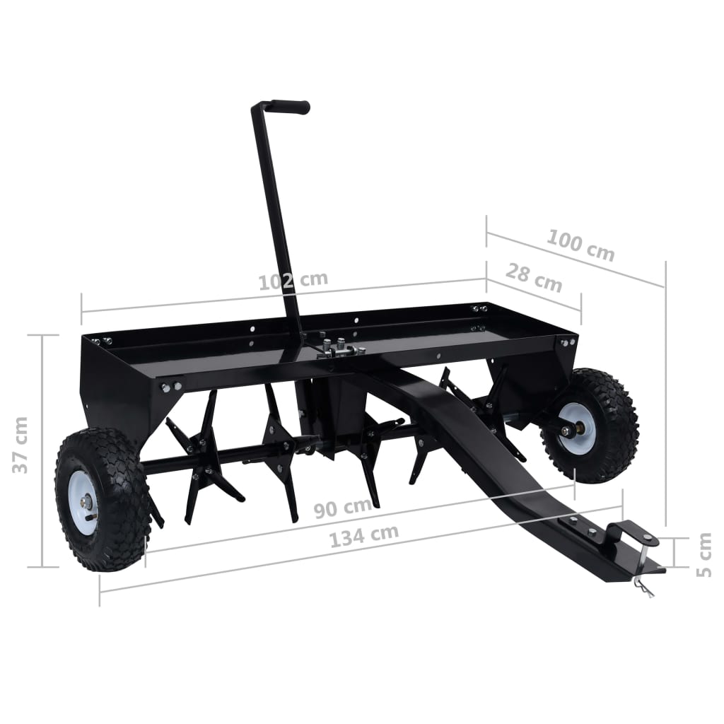 Rasenstriegel Rasenkamm Entmooser Vertikutierer Anbau für Traktor ATV 100-120CM - Bild 29 von 35