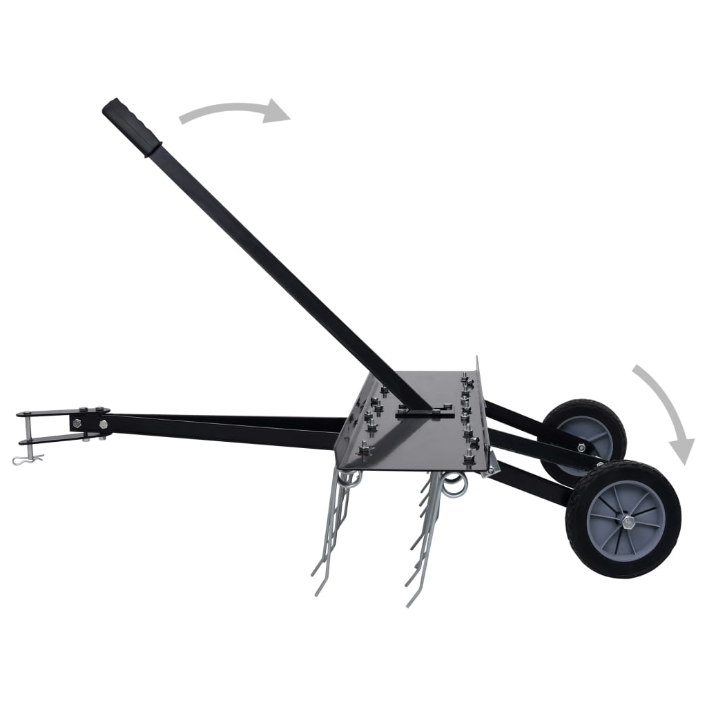 Rasenstriegel Rasenkamm Entmooser Vertikutierer Anbau für Traktor ATV 100-120CM - Bild 16 von 35