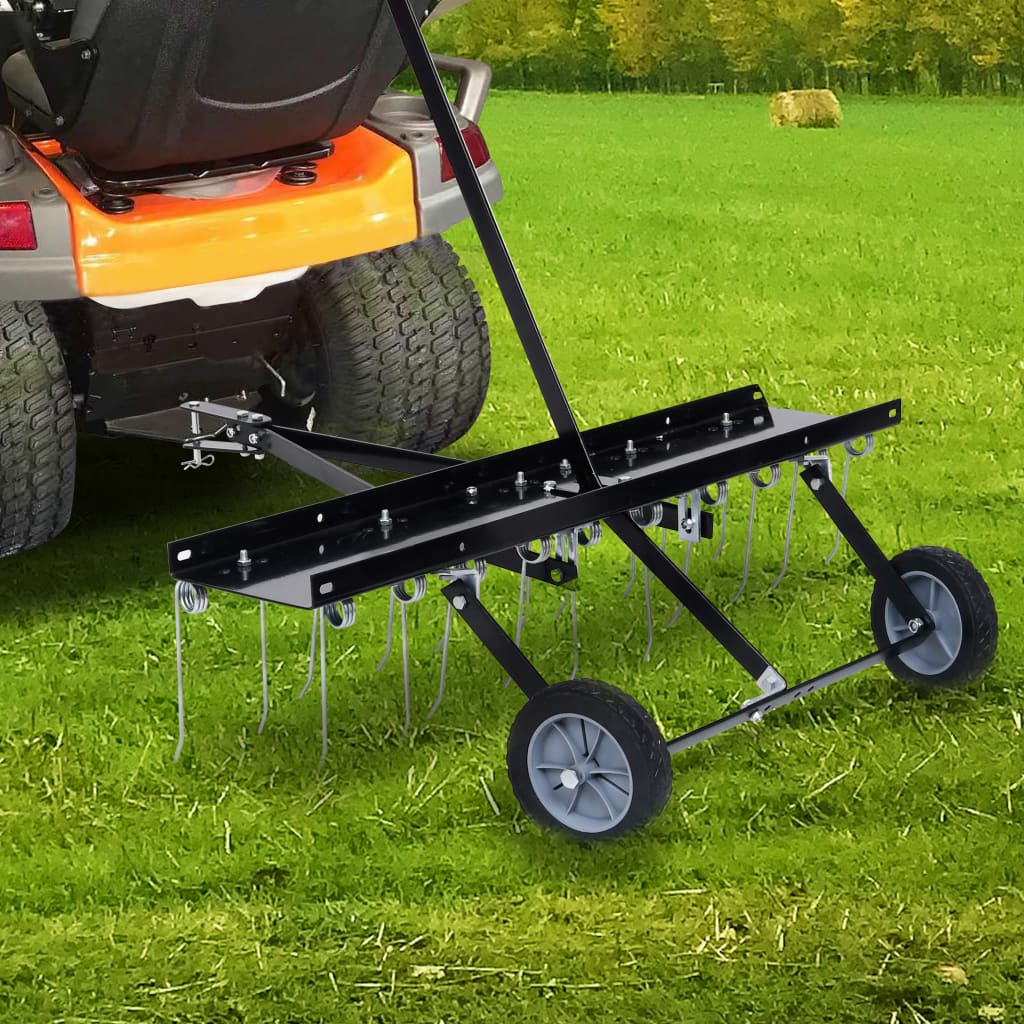 Rasenstriegel Rasenkamm Entmooser Vertikutierer Anbau für Traktor ATV 100-120CM - Bild 12 von 35
