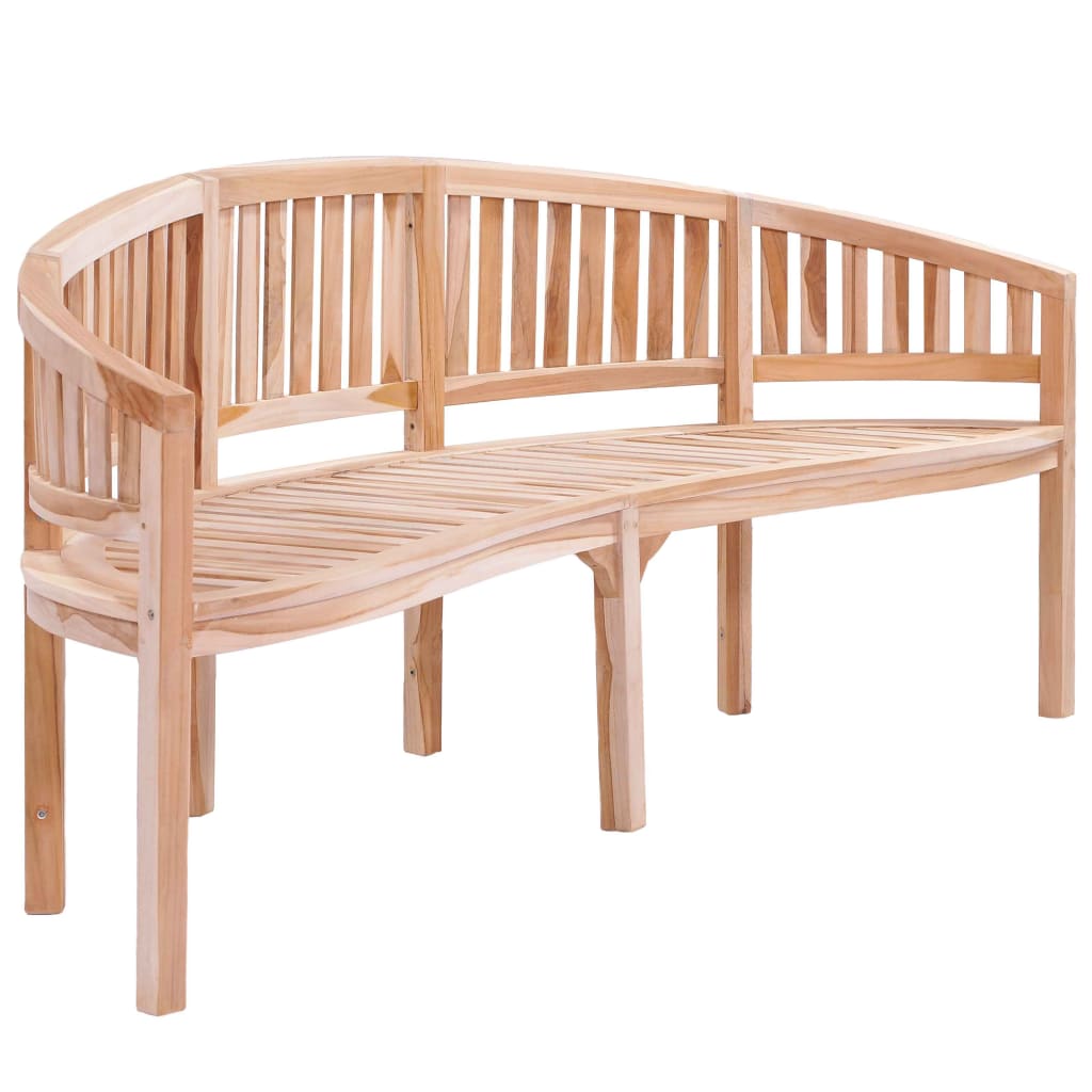 2-3-4 Sitzer Bananenbank Gartenbank Sitzbank Teak Holz Bank Parkbank Holzbank - Bild 25 von 29