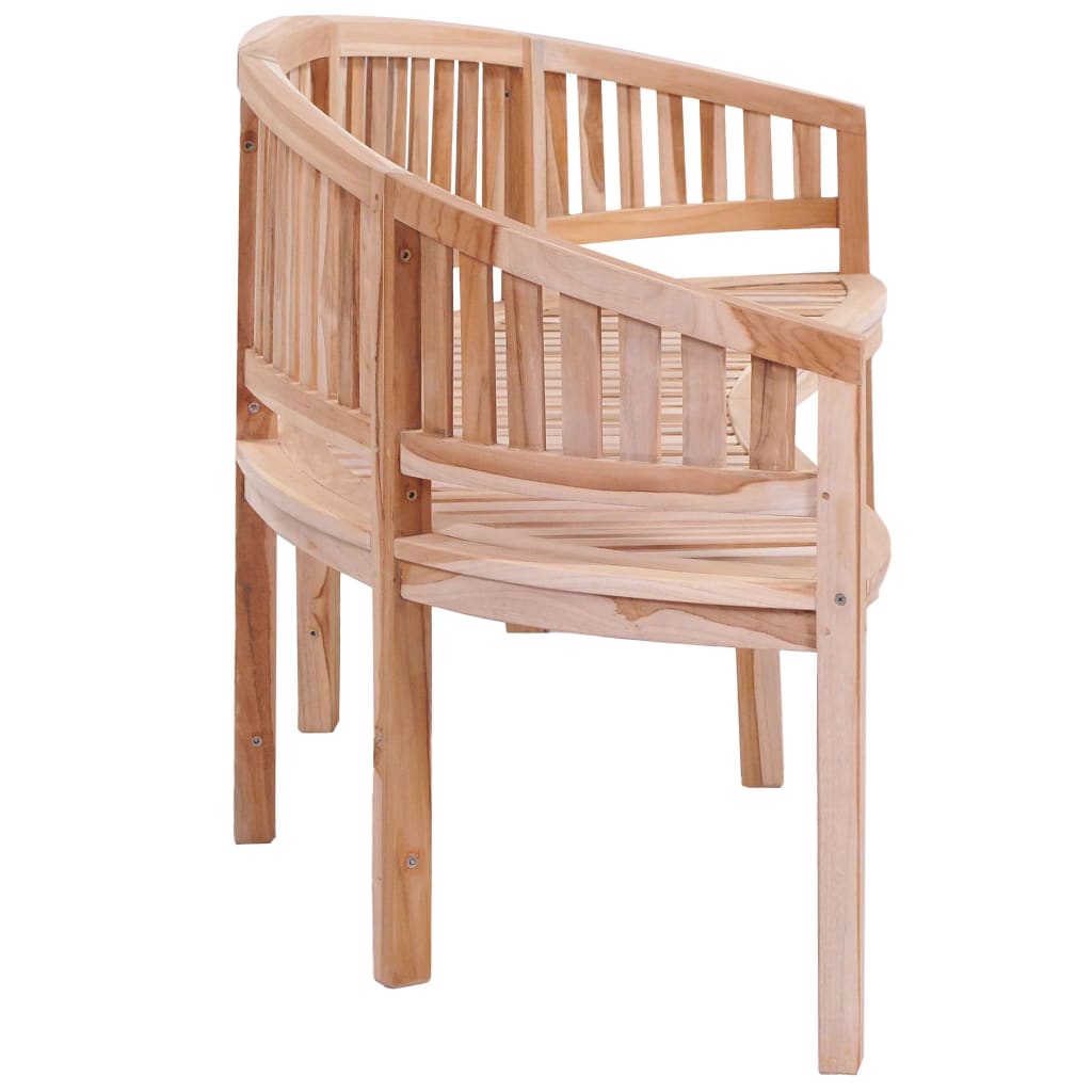 2-3-4 Sitzer Bananenbank Gartenbank Sitzbank Teak Holz Bank Parkbank Holzbank - Bild 27 von 29