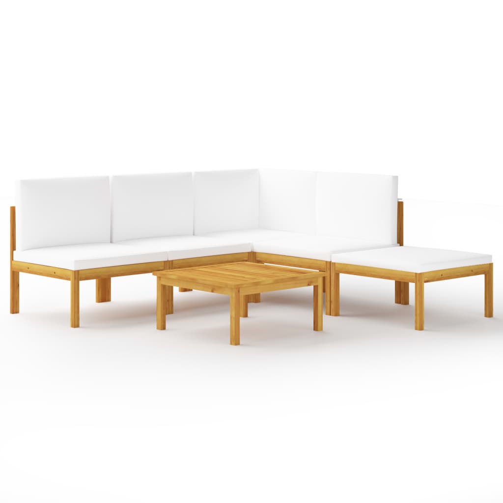 Garten-Lounge-Set Loungemöbel Sitzgruppen Sofa mit Kissen Massivholz Akazie - Bild 43 von 51