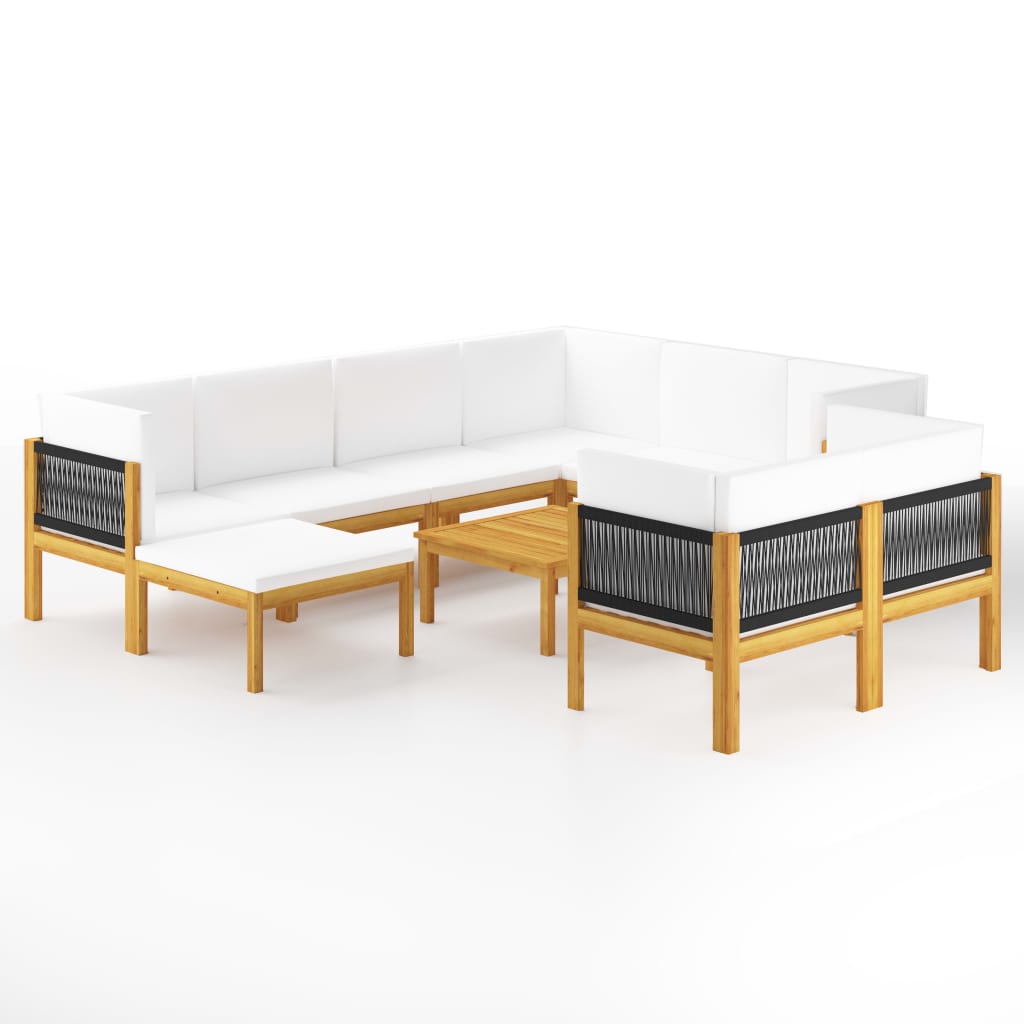 Garten-Lounge-Set Loungemöbel Sitzgruppen Sofa mit Kissen Massivholz Akazie - Bild 36 von 51