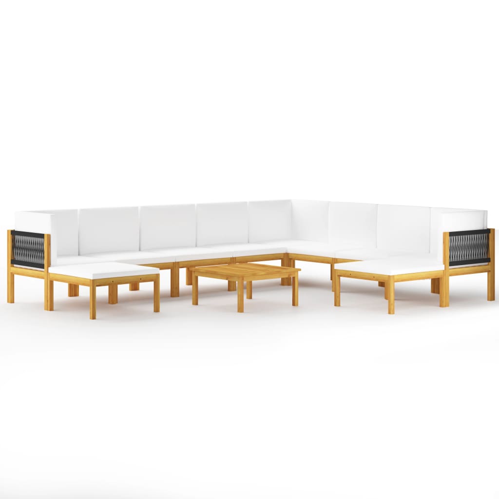 Garten-Lounge-Set Loungemöbel Sitzgruppen Sofa mit Kissen Massivholz Akazie - Bild 37 von 51