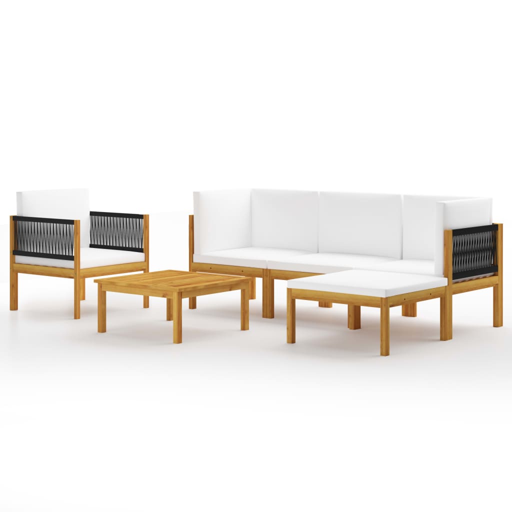 Garten-Lounge-Set Loungemöbel Sitzgruppen Sofa mit Kissen Massivholz Akazie - Bild 24 von 51