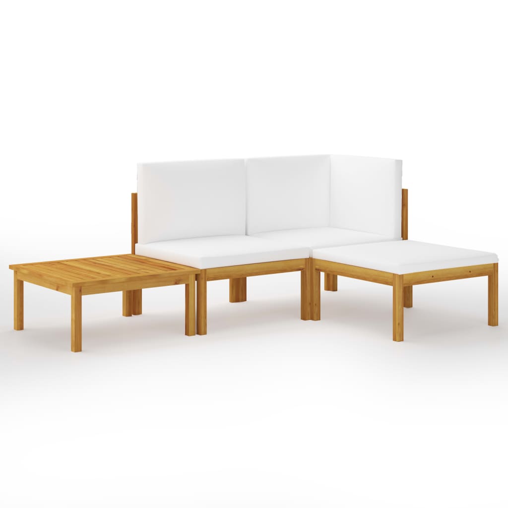 Garten-Lounge-Set Loungemöbel Sitzgruppen Sofa mit Kissen Massivholz Akazie - Bild 21 von 51