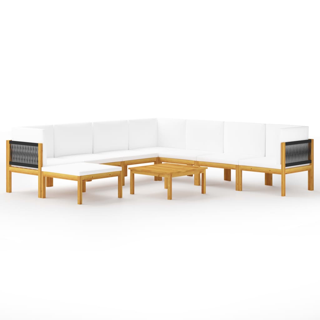 Garten-Lounge-Set Loungemöbel Sitzgruppen Sofa mit Kissen Massivholz Akazie - Bild 40 von 51
