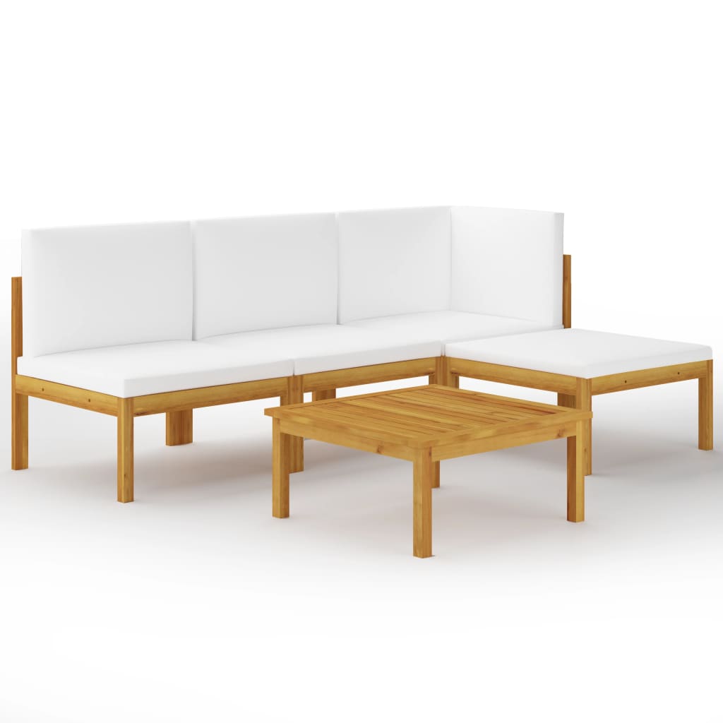 Garten-Lounge-Set Loungemöbel Sitzgruppen Sofa mit Kissen Massivholz Akazie - Bild 22 von 51