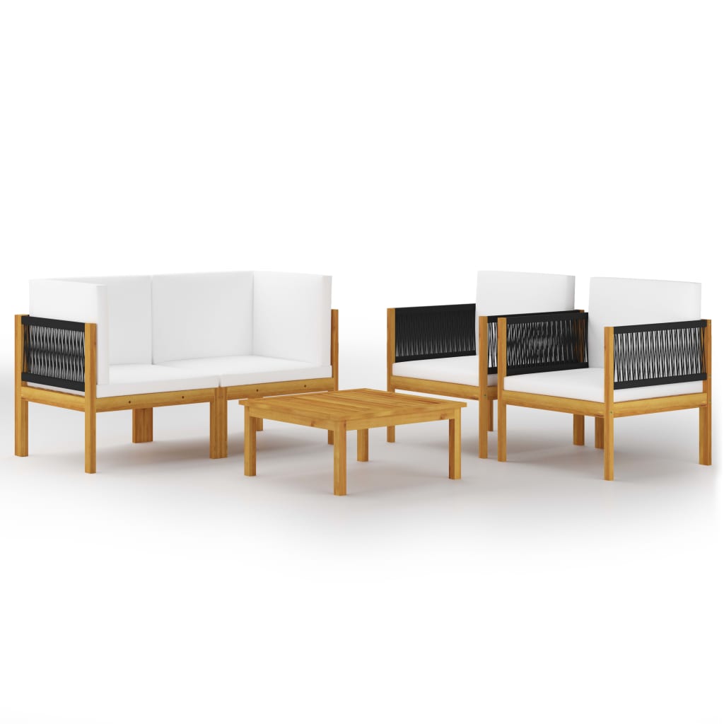 Garten-Lounge-Set Loungemöbel Sitzgruppen Sofa mit Kissen Massivholz Akazie - Bild 29 von 51