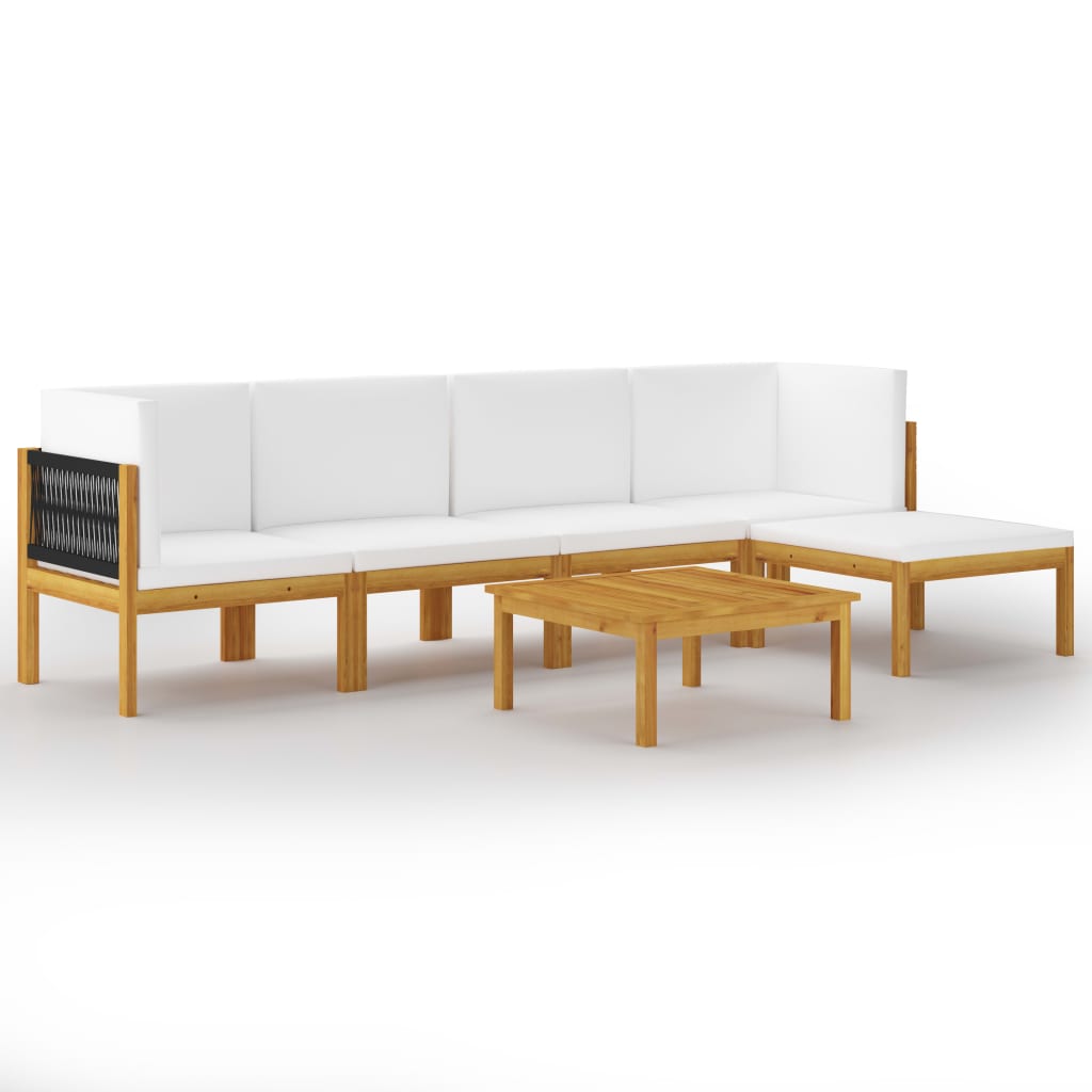 Garten-Lounge-Set Loungemöbel Sitzgruppen Sofa mit Kissen Massivholz Akazie - Bild 25 von 51