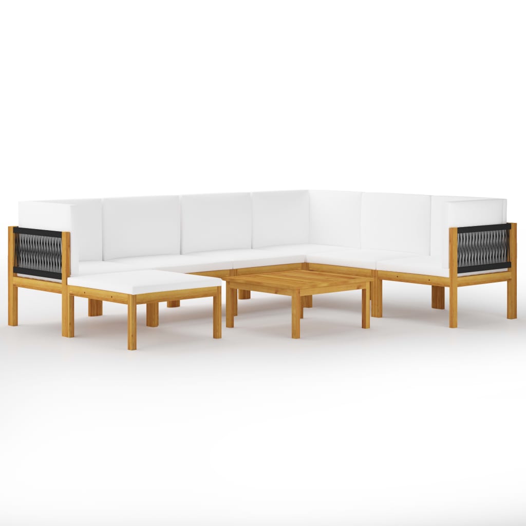 Garten-Lounge-Set Loungemöbel Sitzgruppen Sofa mit Kissen Massivholz Akazie - Bild 35 von 51
