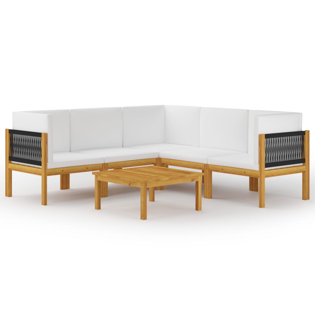 Garten-Lounge-Set Loungemöbel Sitzgruppen Sofa mit Kissen Massivholz Akazie - Bild 32 von 51