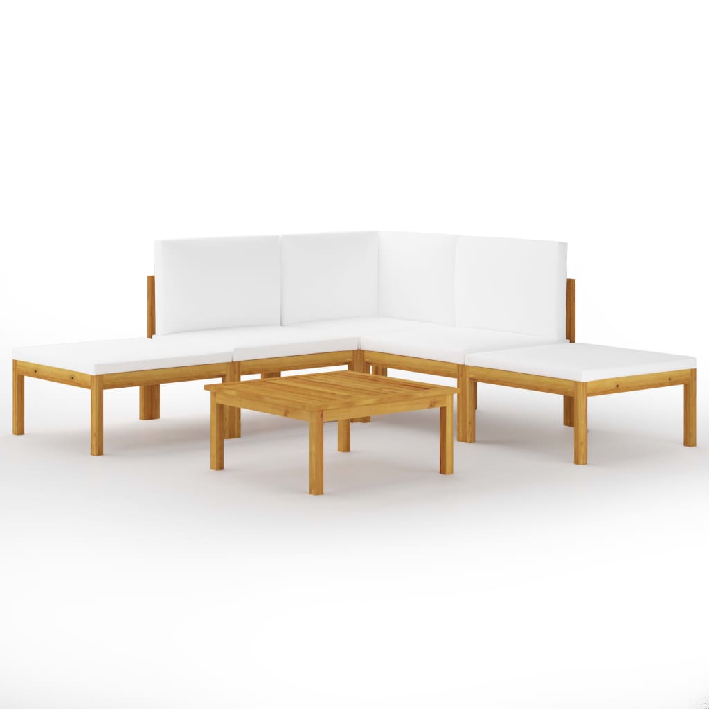 Garten-Lounge-Set Loungemöbel Sitzgruppen Sofa mit Kissen Massivholz Akazie - Bild 20 von 51