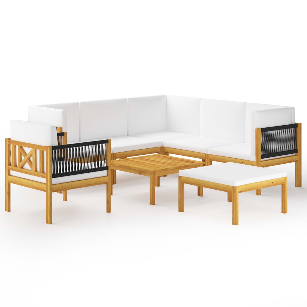 Garten-Lounge-Set Loungemöbel Sitzgruppen Sofa mit Kissen Massivholz Akazie - Bild 34 von 51