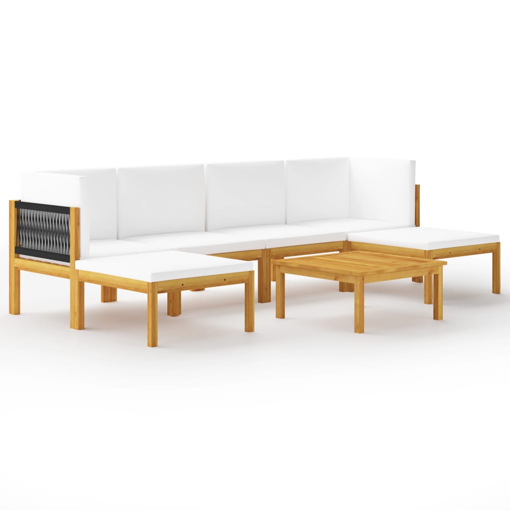 Garten-Lounge-Set Loungemöbel Sitzgruppen Sofa mit Kissen Massivholz Akazie - Bild 41 von 51