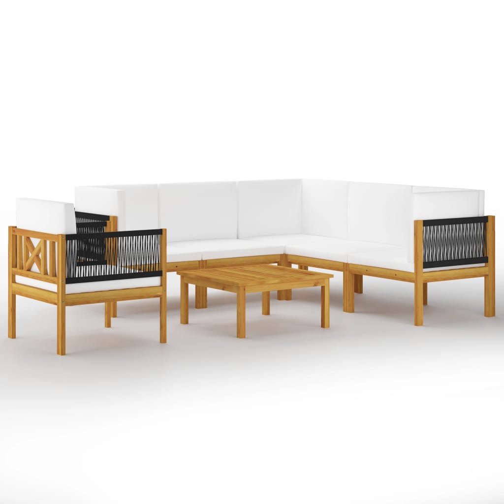 Garten-Lounge-Set Loungemöbel Sitzgruppen Sofa mit Kissen Massivholz Akazie - Bild 33 von 51
