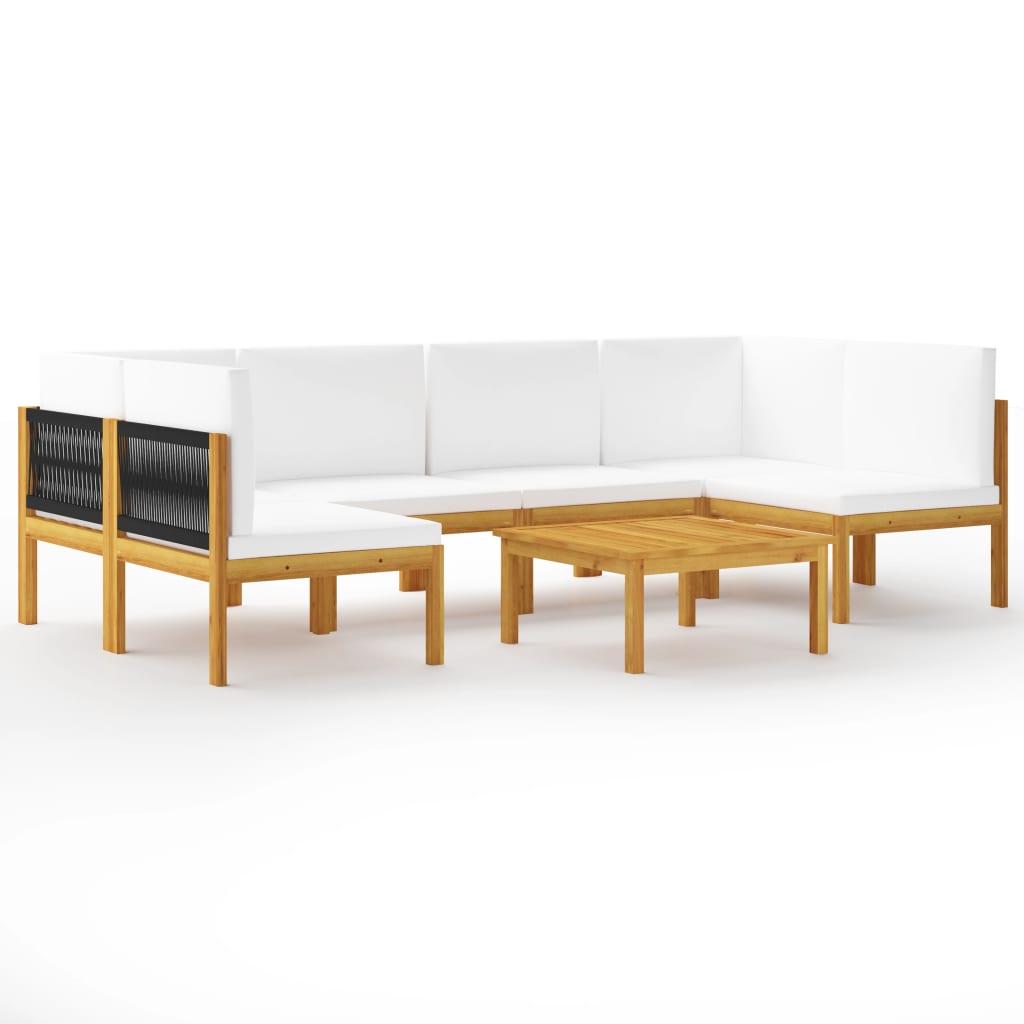 Garten-Lounge-Set Loungemöbel Sitzgruppen Sofa mit Kissen Massivholz Akazie - Bild 42 von 51