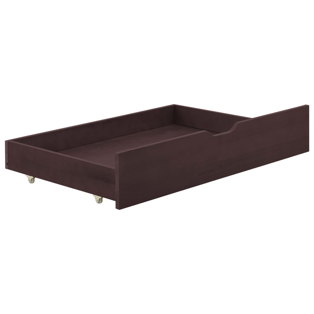 Einzelbett Kiefer-Massivholz Bettgestell Palettenbett Holzbett Bett 90x200 cm - Bild 13 von 56