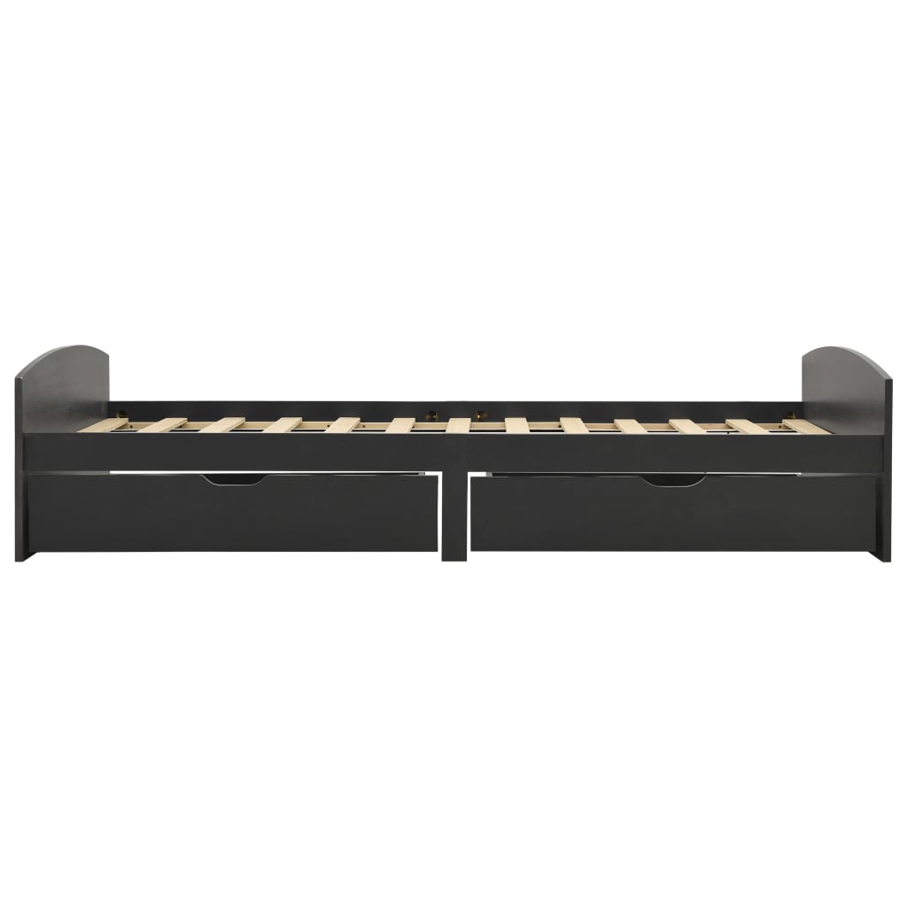 Einzelbett Kiefer-Massivholz Bettgestell Palettenbett Holzbett Bett 90x200 cm - Bild 52 von 56