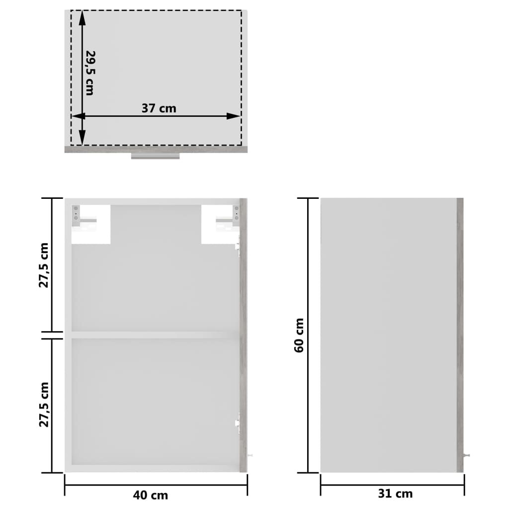 Betongrau Küchenschrank Küchenzeile Einbauküche Unterschrank Hängeschrank Module - Bild 181 von 310