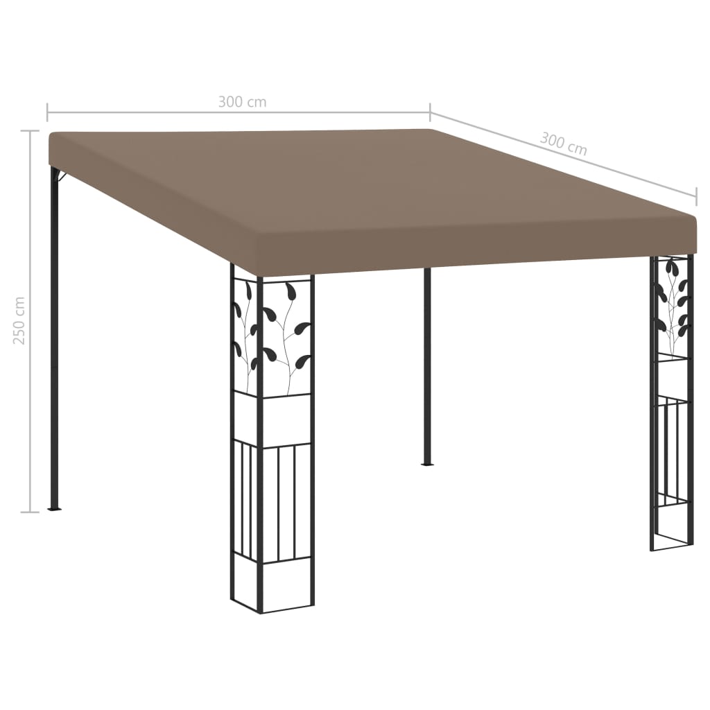 Wand Pavillon Gartenzelt Partyzelt Anbaupavillon Sonnenschutz Pergola Garten - Bild 12 von 46