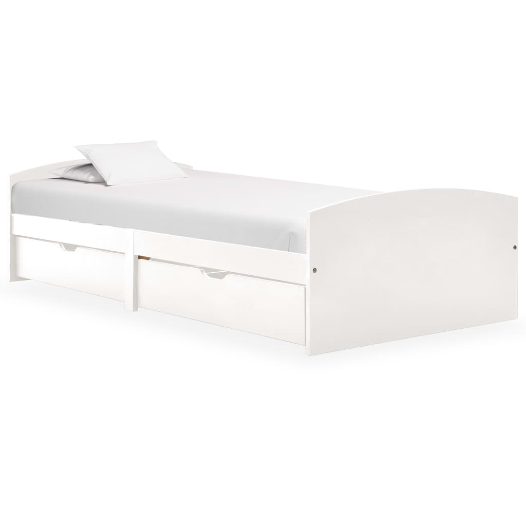 Einzelbett Kiefer-Massivholz Bettgestell Palettenbett Holzbett Bett 90x200 cm - Bild 43 von 56