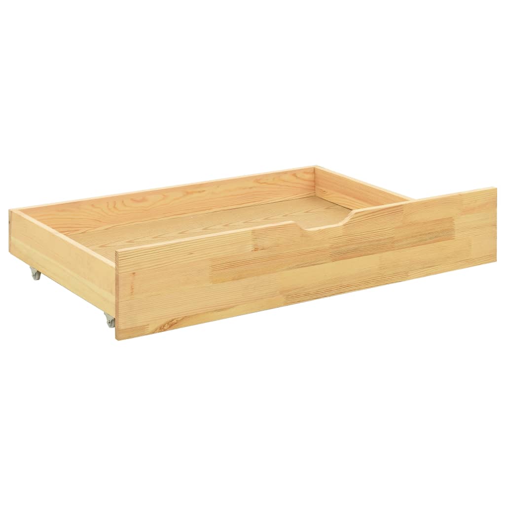 Einzelbett Kiefer-Massivholz Bettgestell Palettenbett Holzbett Bett 90x200 cm - Bild 21 von 56