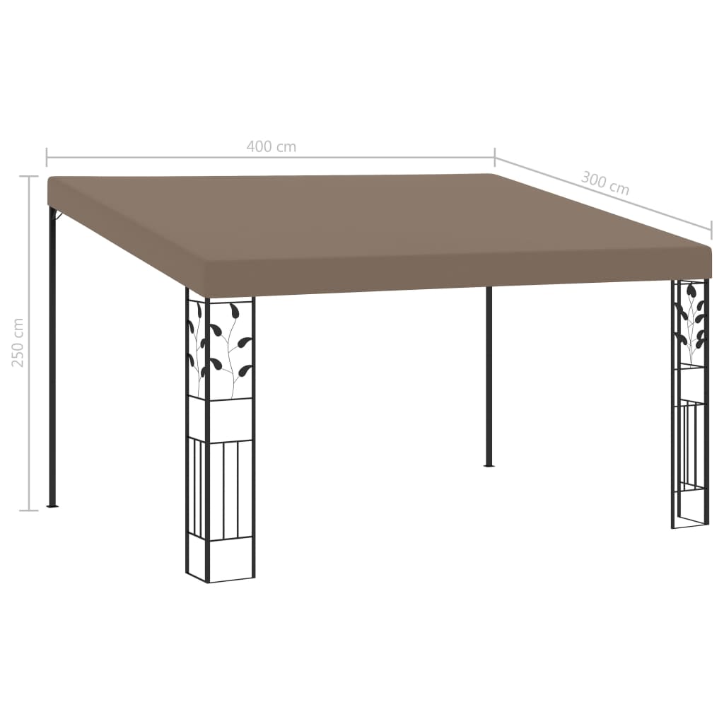 Wand Pavillon Gartenzelt Partyzelt Anbaupavillon Sonnenschutz Pergola Garten - Bild 7 von 46