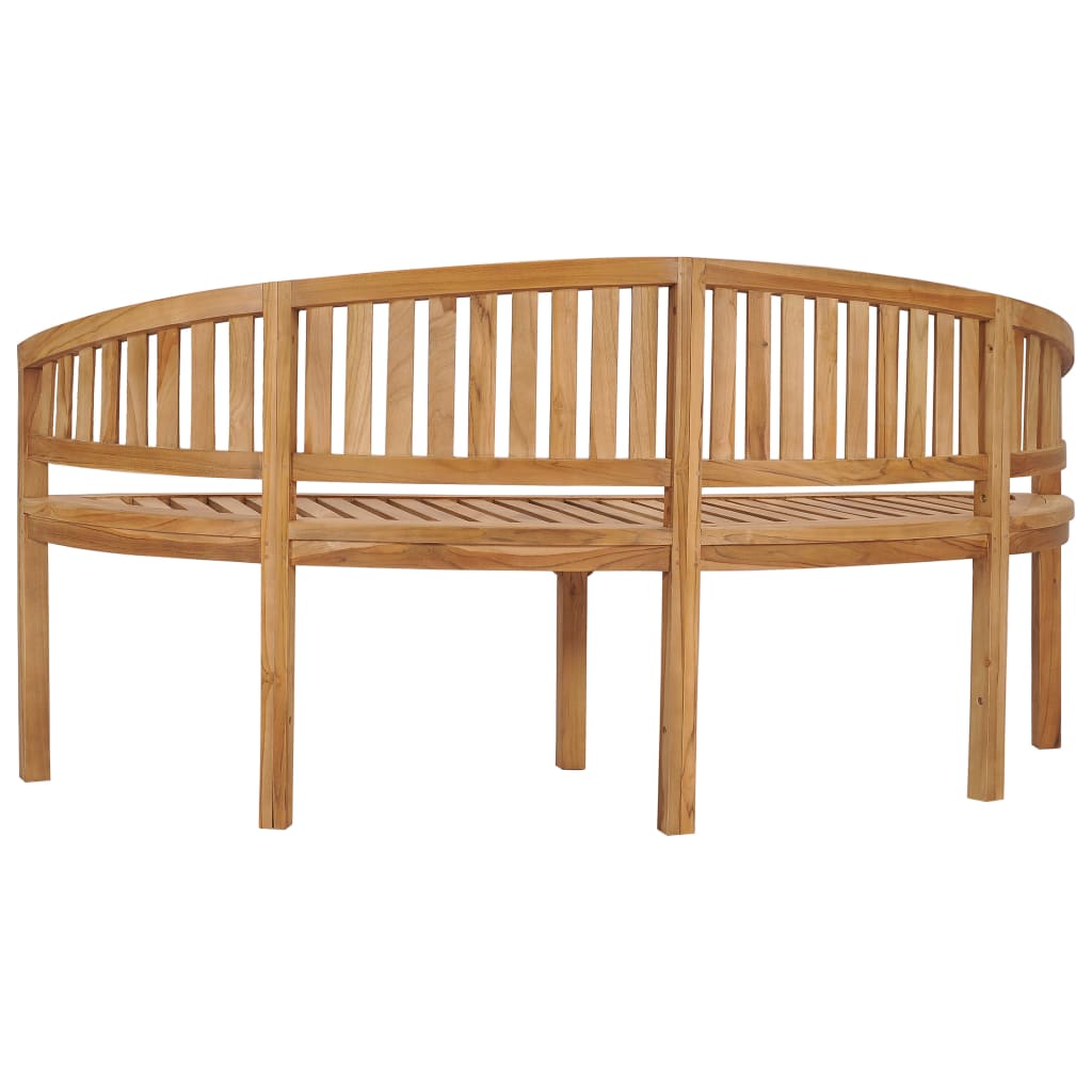 2-3-4 Sitzer Bananenbank Gartenbank Sitzbank Teak Holz Bank Parkbank Holzbank - Bild 20 von 29