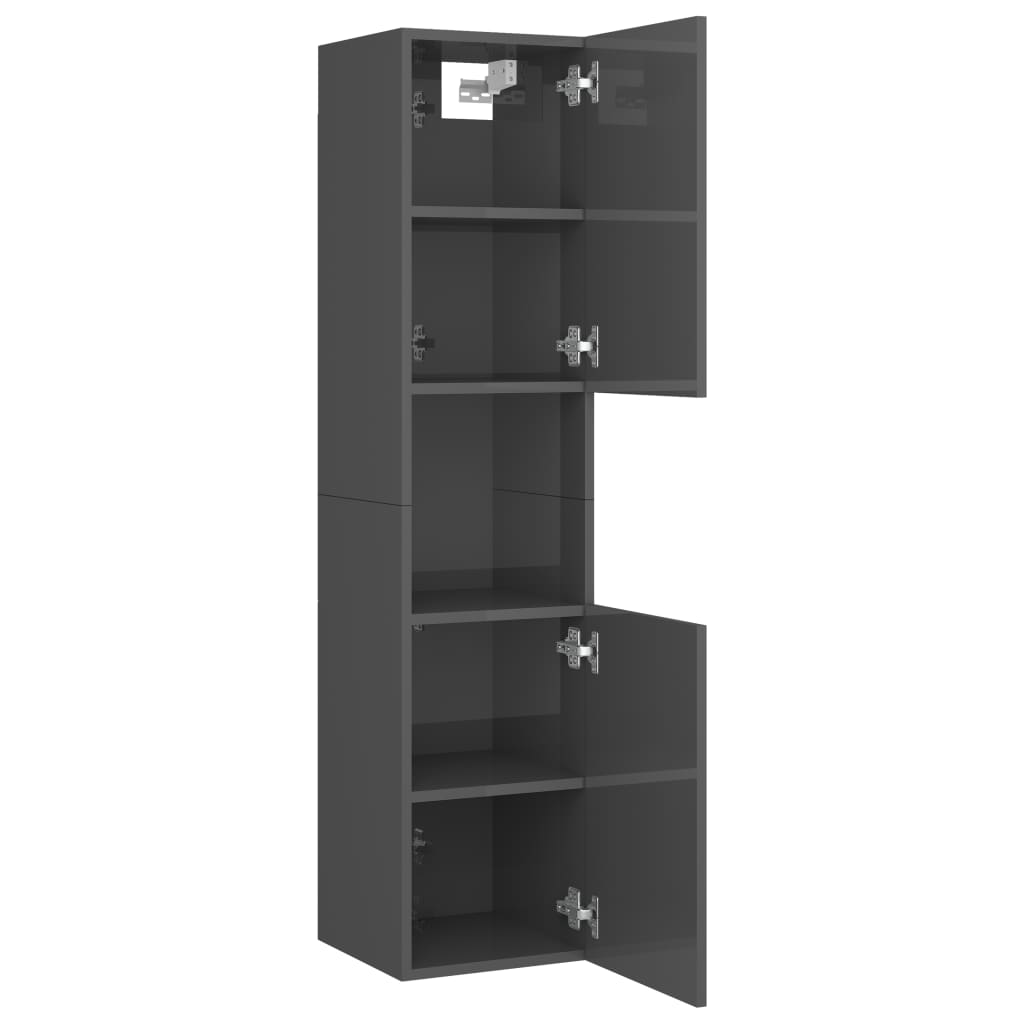 Badschrank Wandschrank Hochschrank Badezimmerschrank Hängeschrank 30x30x130cm - Bild 11 von 153