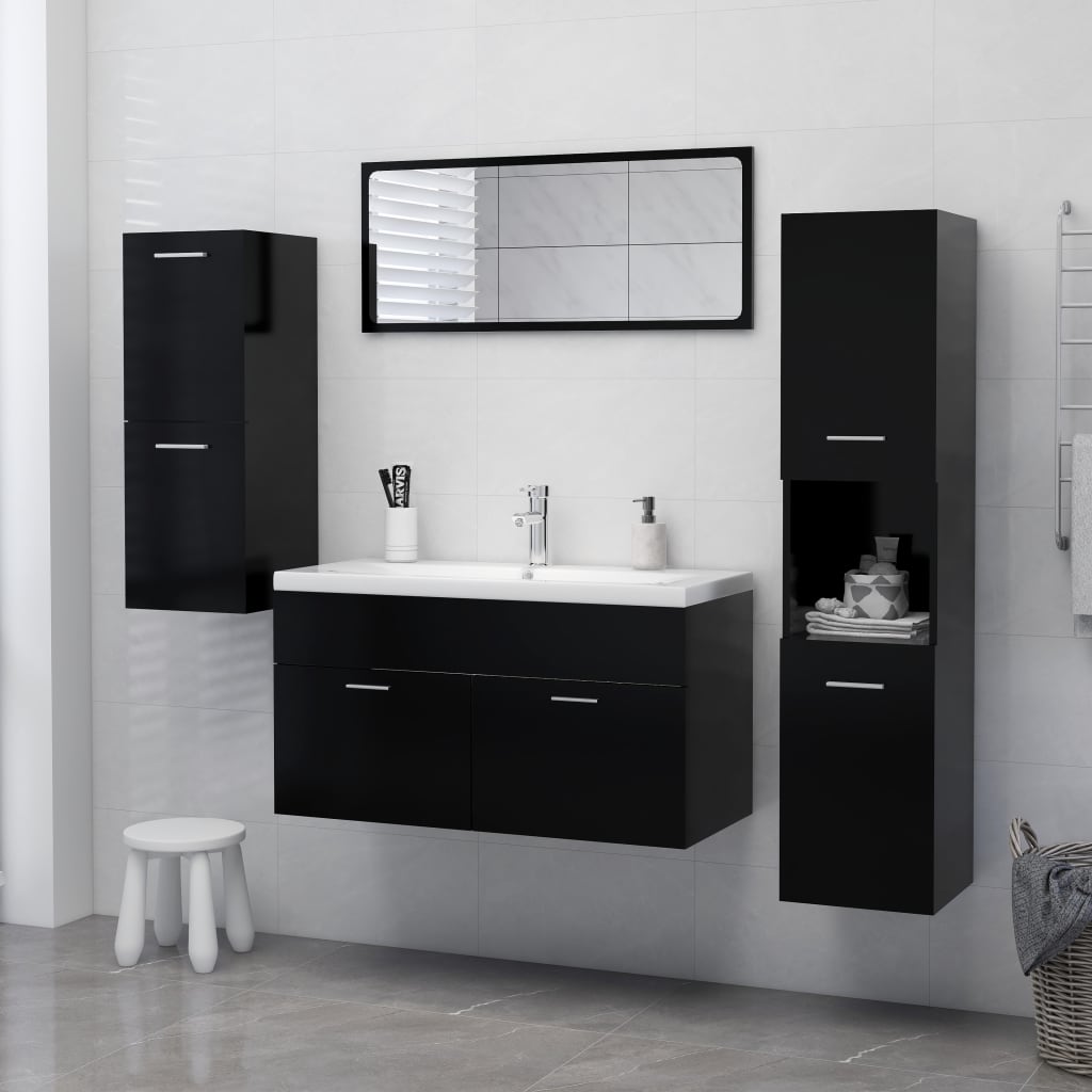 Badschrank Wandschrank Hochschrank Badezimmerschrank Hängeschrank 30x30x130cm - Bild 79 von 153